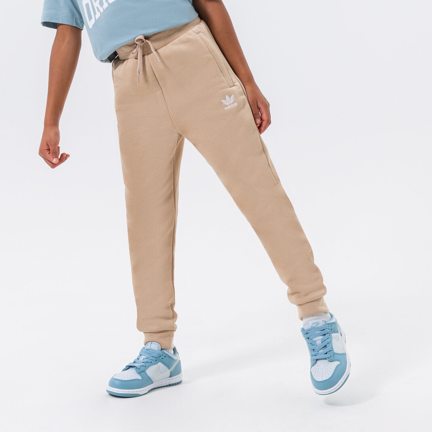 Dječje hlače ADIDAS HLAČE GIRL HK2860 bež