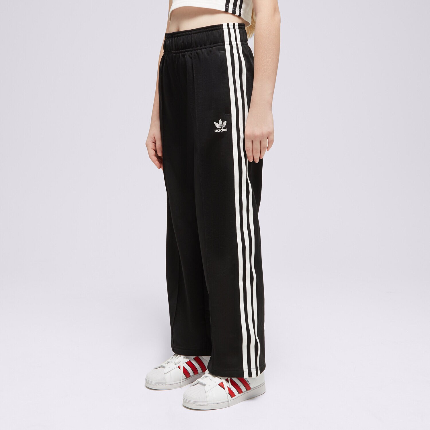Dječje hlače ADIDAS HLAČE WIDE PANTS G HK0347 crna