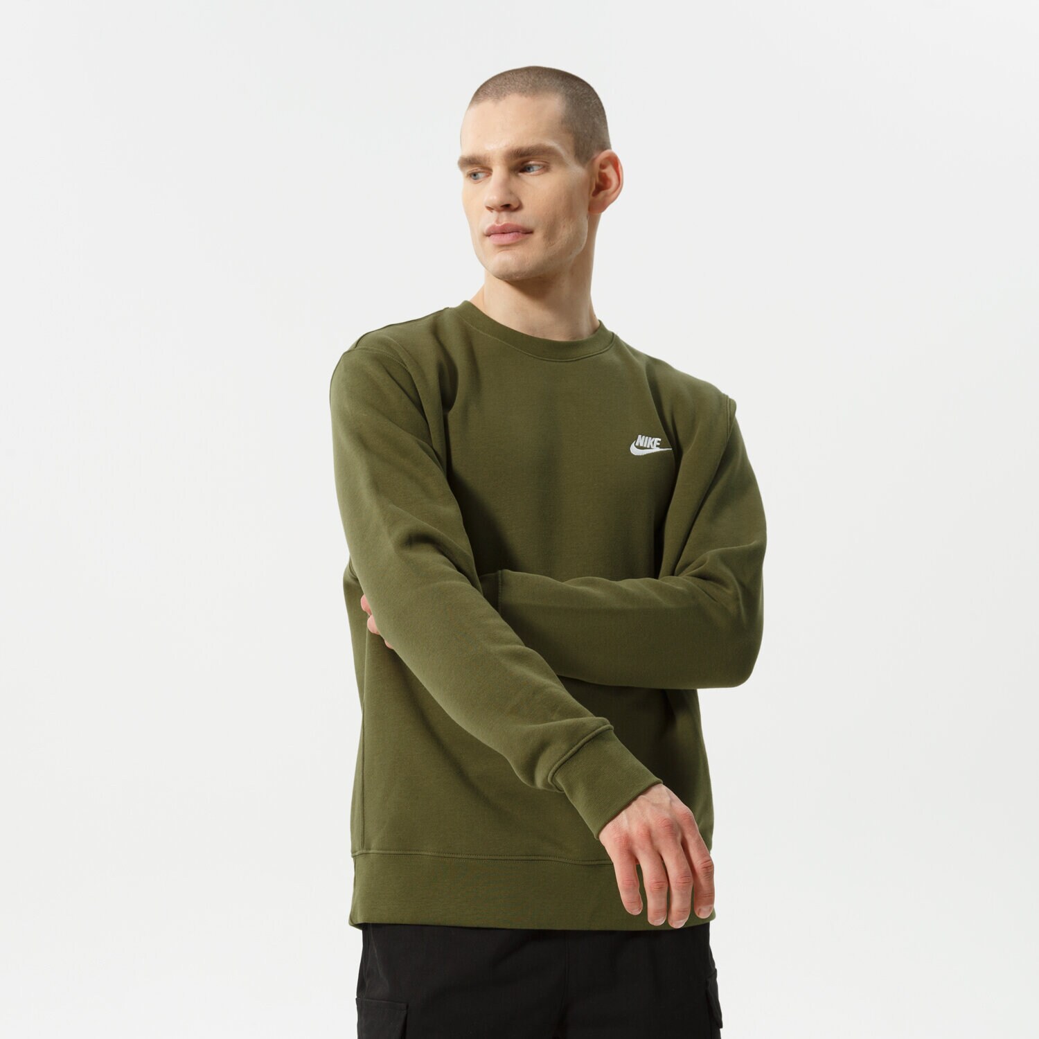 Muške dukserice NIKE VESTA SPORTSWEAR CLUB FLEECE BV2662-327 kaki