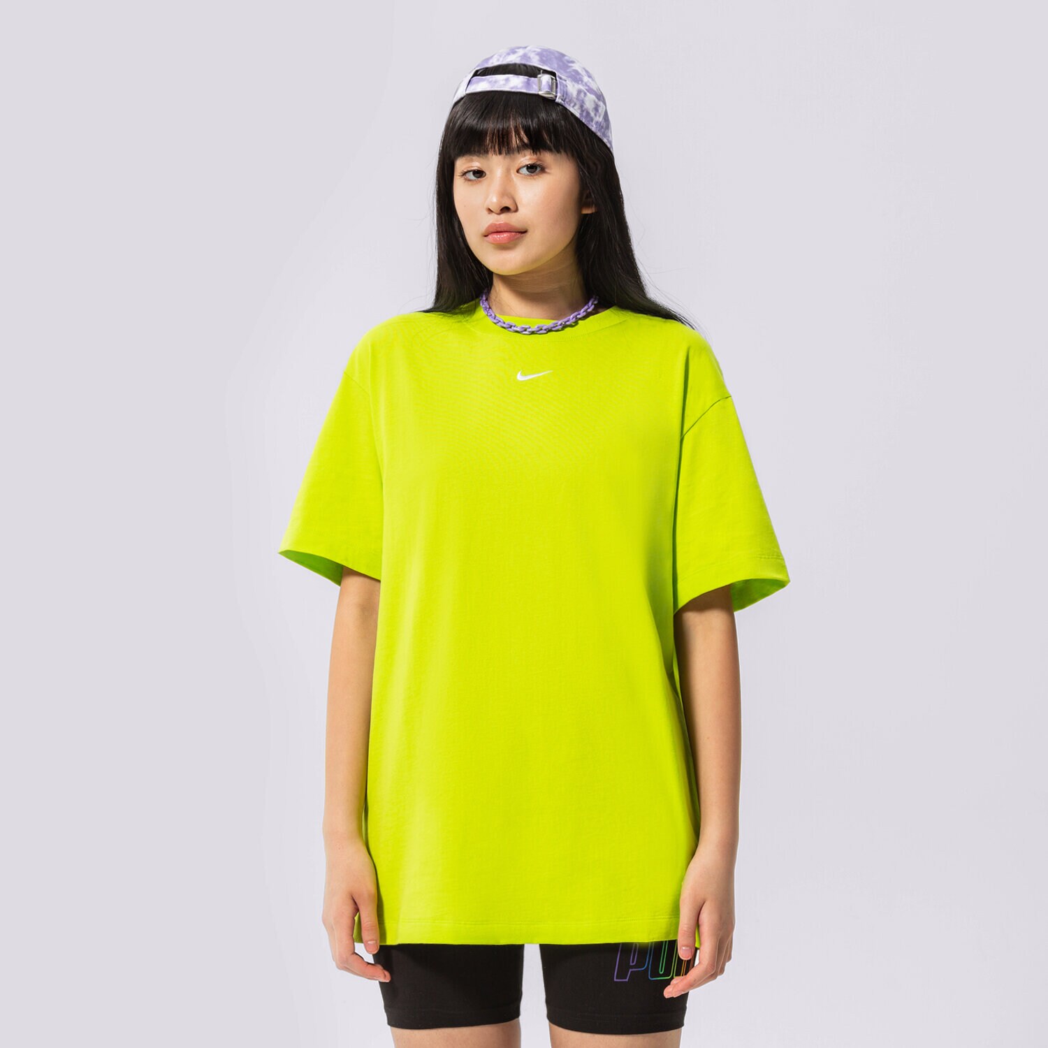 Ženske majice NIKE T-SHIRT SPORTSWEAR ESSENTIAL OVERSIZED DN5697-321 fluorescenttno žuta