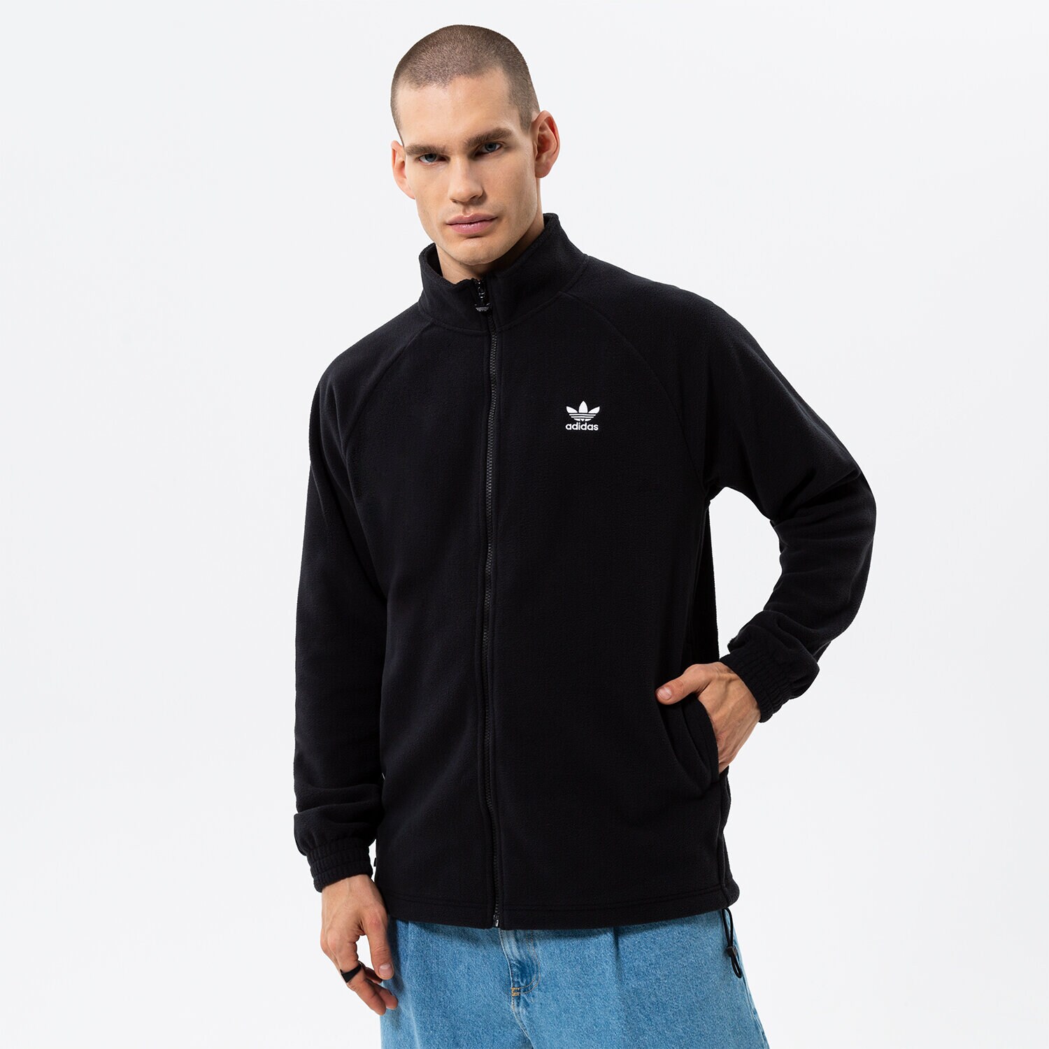 Muške dukserice ADIDAS VESTA RASKOPČANA TREFOIL FZ TEDD HK7295 crna