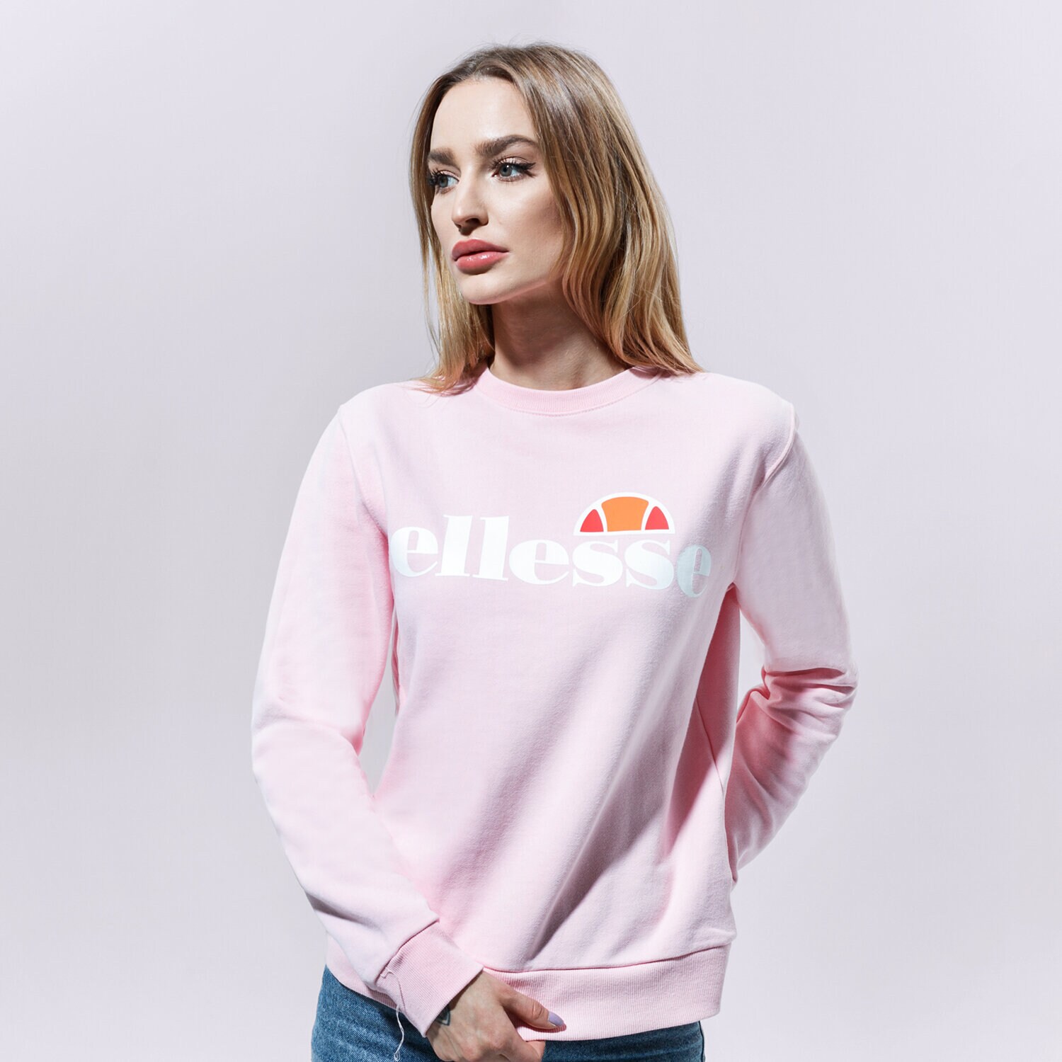 Ženske dukserice ELLESSE VESTA AGATA LPINK SWEATSHIRT SGS03238808 ružičasta