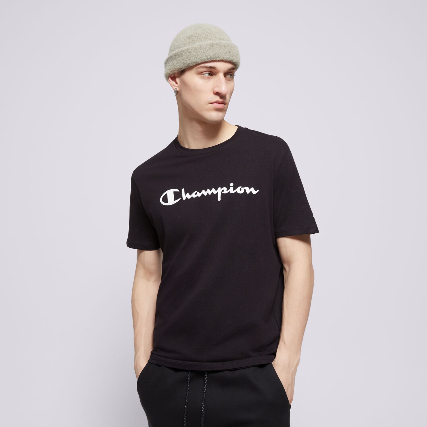 Muške majice CHAMPION T-SHIRT CREWNECK T-SHIRT 216957KK001 crna