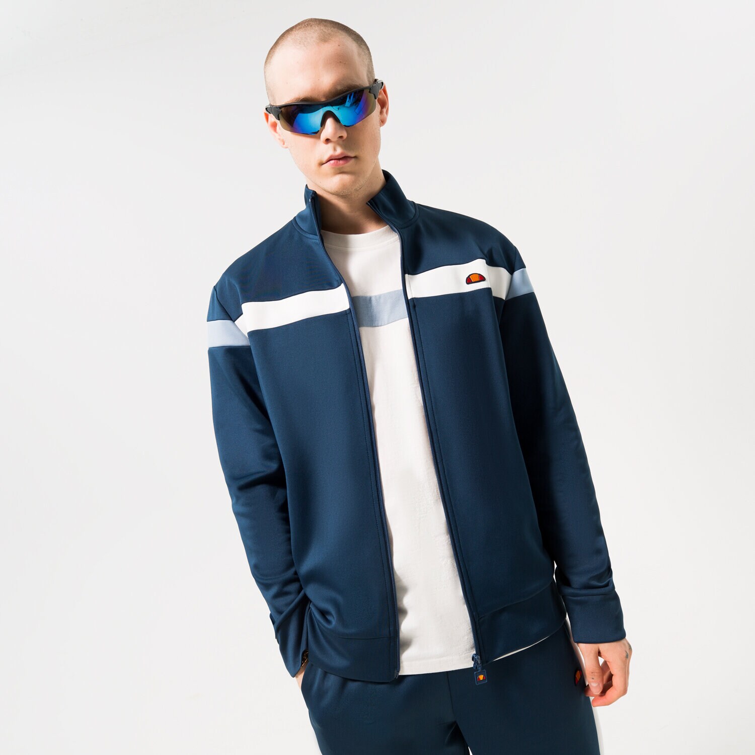 Muške dukserice ELLESSE VESTA RASKOPČANA SPINELLA TRACK TOP DBLUE SHR17431420 plava