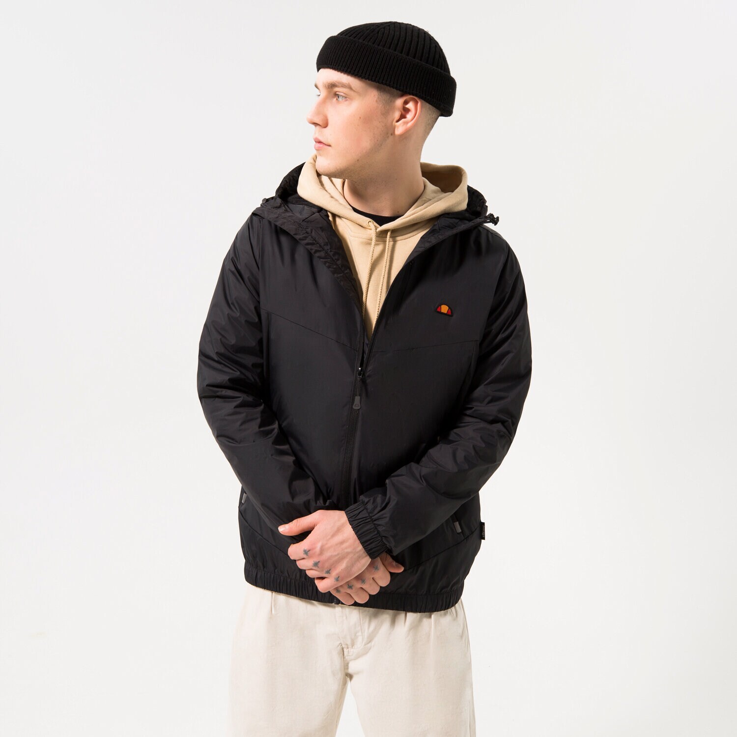 Muške prijelazne jakne ELLESSE JAKNA FRACTION 2 FZ JACKET BLK SHR17781011 crna