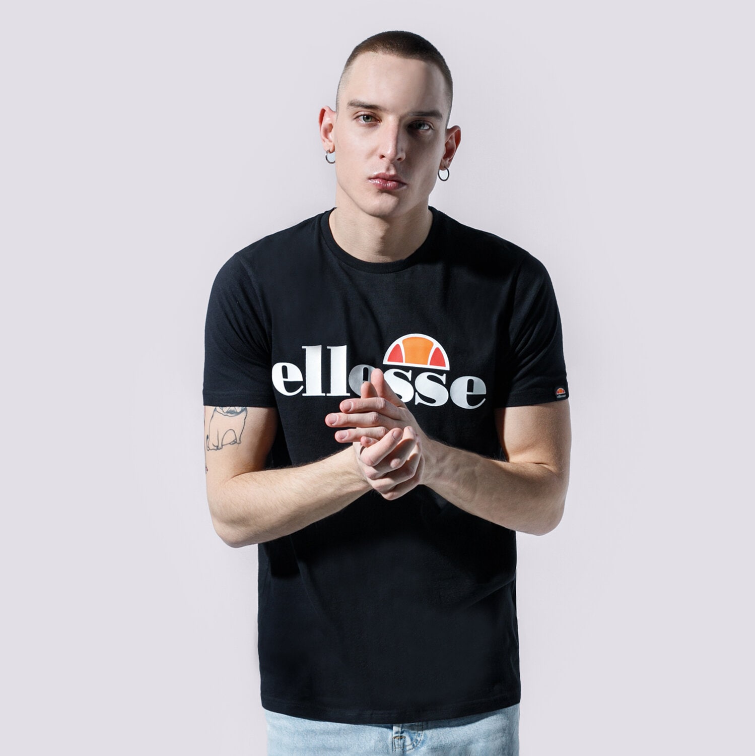 Muške majice ELLESSE T-SHIRT SL PRADO BLK SHC07405011 crna