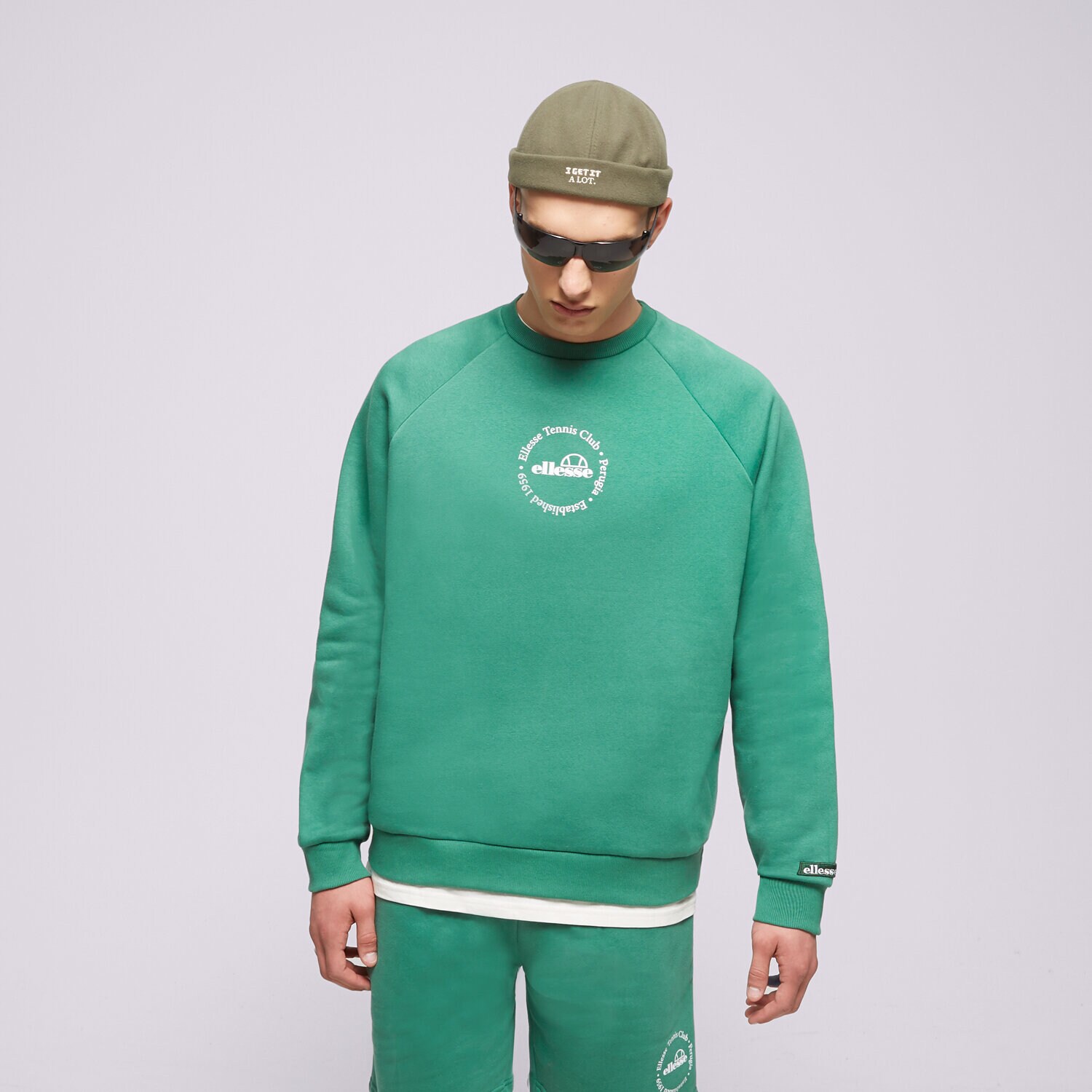 Muške dukserice ELLESSE VESTA VOLIERO SWEATSHIRT GREEN SGR17619503 zelena
