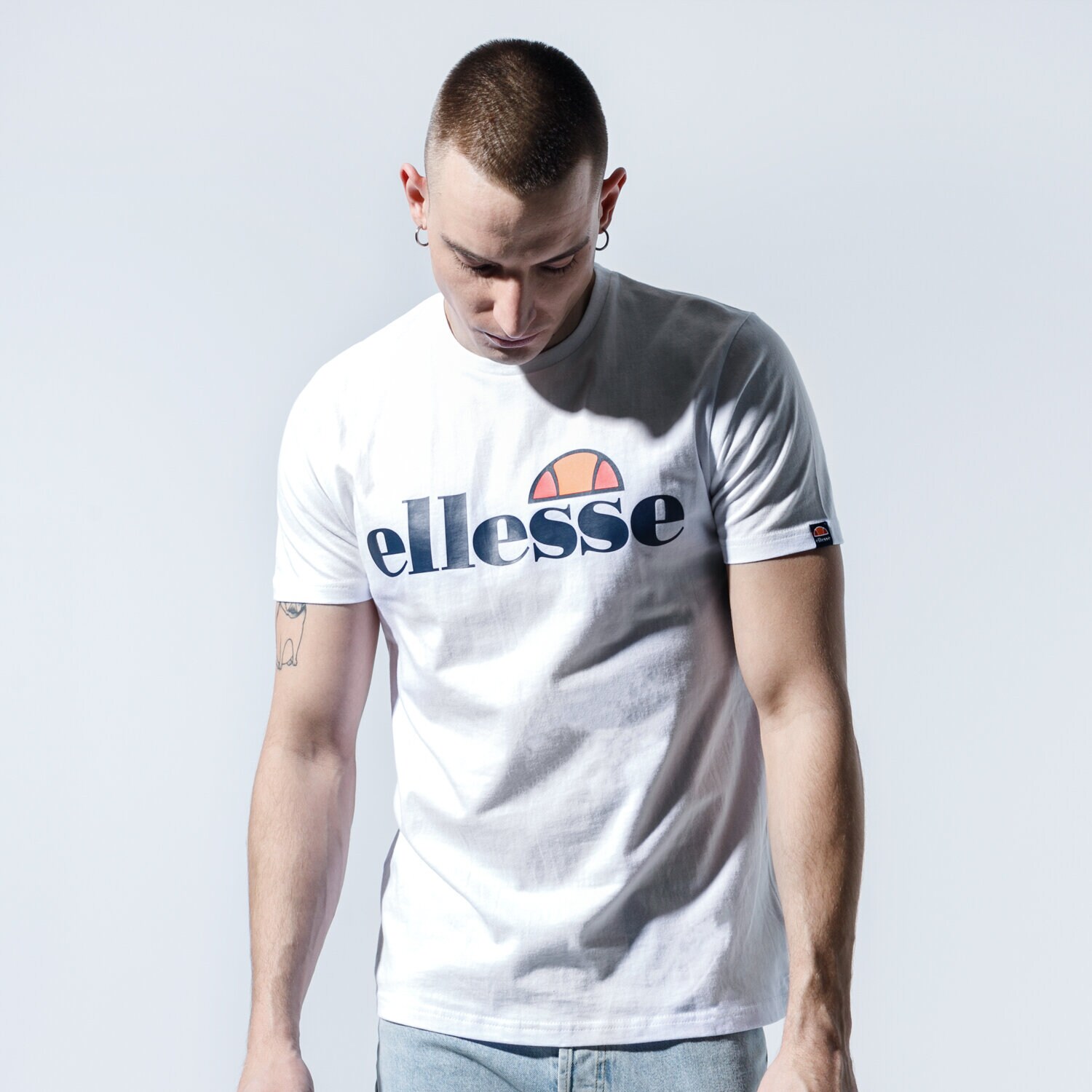 Muške majice ELLESSE T-SHIRT SL PRADO WHT SHC07405908 bijela