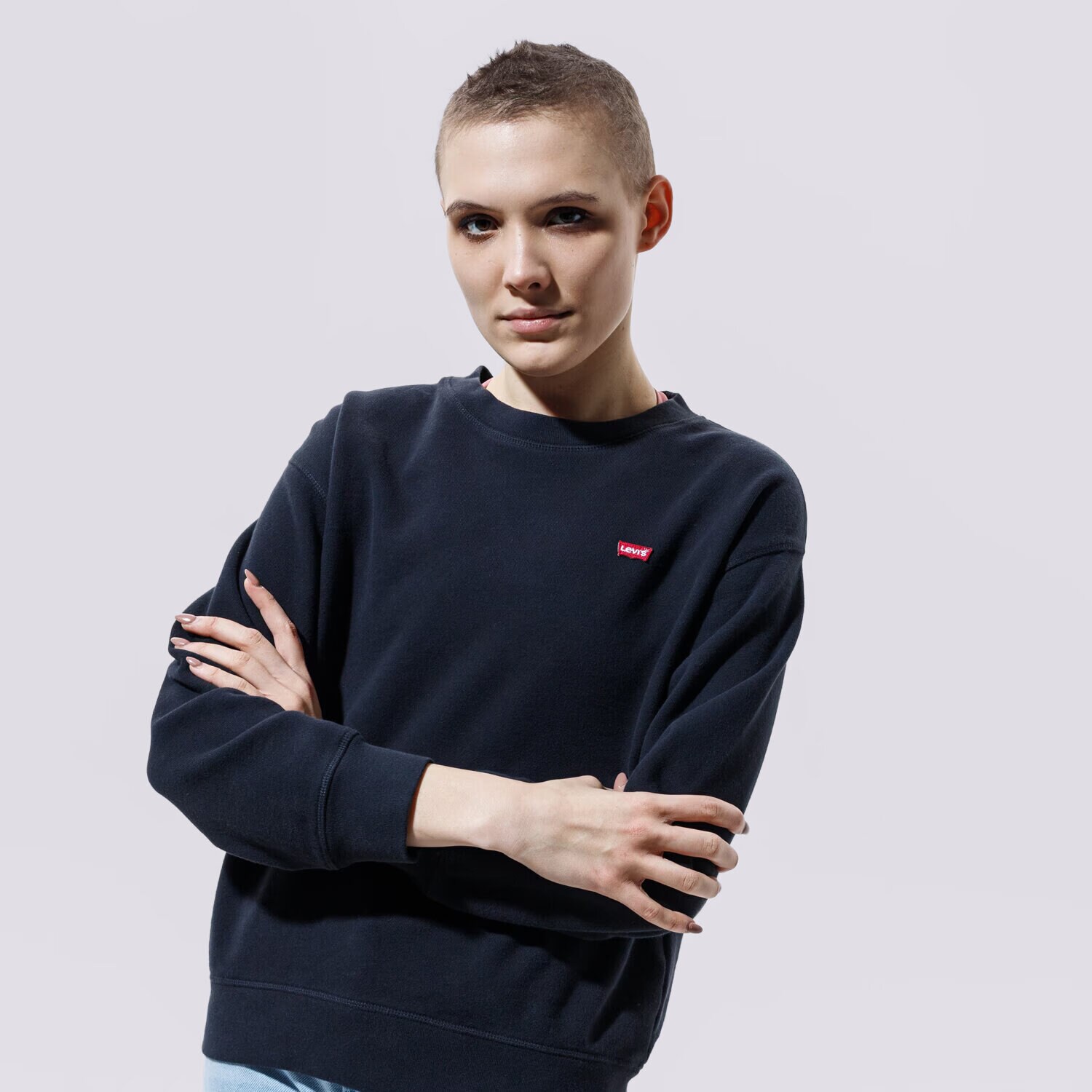 Ženske dukserice LEVI'S VESTA STANDARD CREW 24688-0006 crna