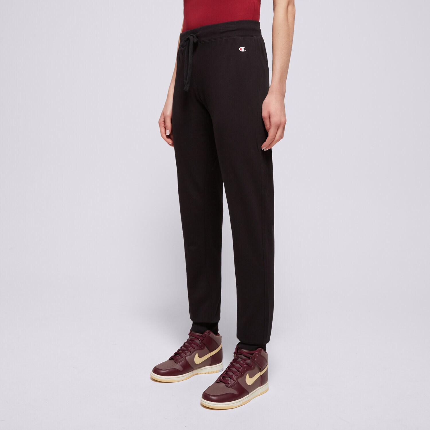 Ženske hlače CHAMPION HLAČE RIB CUFF PANTS 111414KK001 crna