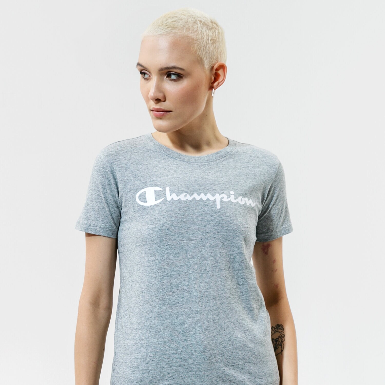 Ženske majice CHAMPION T-SHIRT CREWNECK T-SHIRT 114780EM029 siva