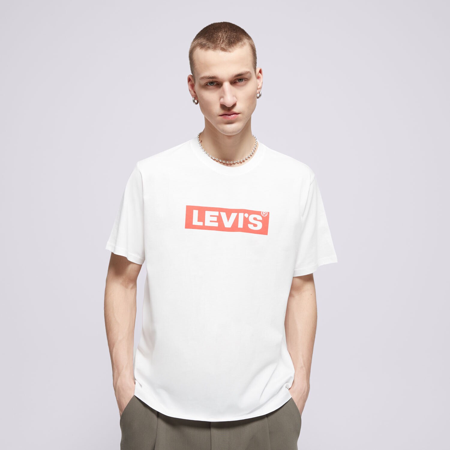 Muške majice LEVI'S T-SHIRT BOXTAB T 16143-0181 bijela