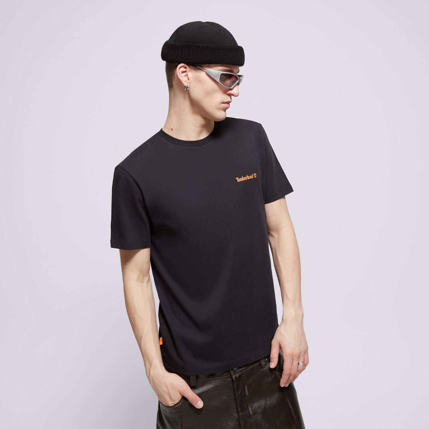 Muške majice TIMBERLAND T-SHIRT SMALL LOGO PRINT TB0A5PGZ0011 crna