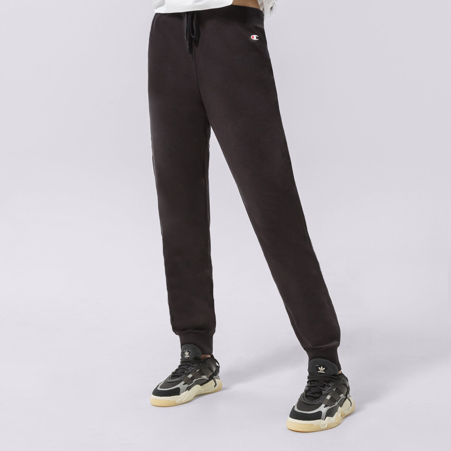 Ženske hlače CHAMPION HLAČE RIB CUFF PANTS 114898KK001 crna