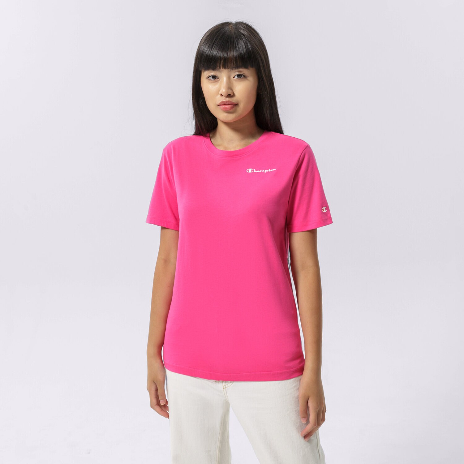Ženske majice CHAMPION T-SHIRT CREWNECK T-SHIRT 115939PS025 ružičasta