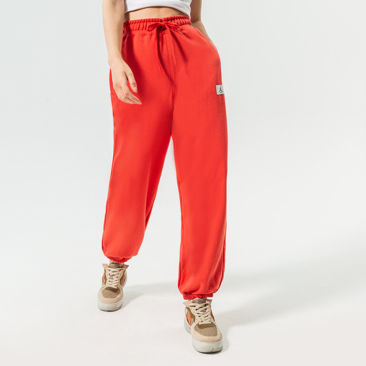 Ženske hlače JORDAN HLAČE W J FLT FLC PANT DQ4607-605 crvena
