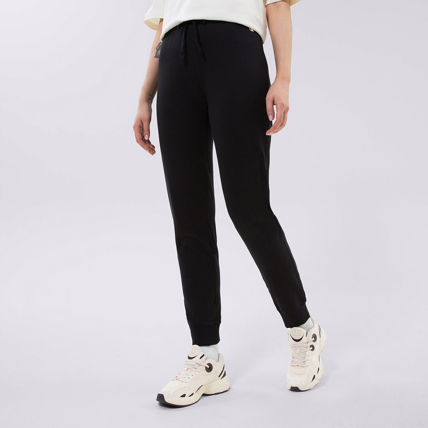 Ženske hlače CHAMPION HLAČE RIB CUFF PANTS 114907KK001 crna