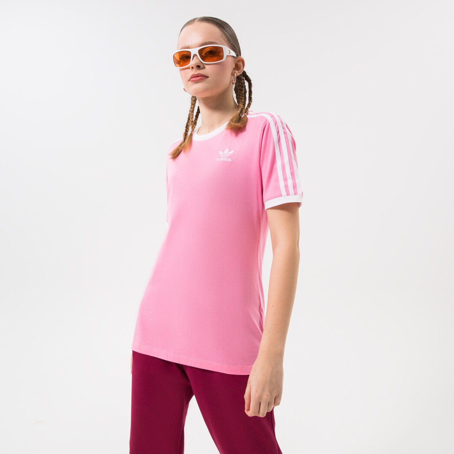 Ženske majice ADIDAS T-SHIRT 3 STRIPES HL6687 ružičasta
