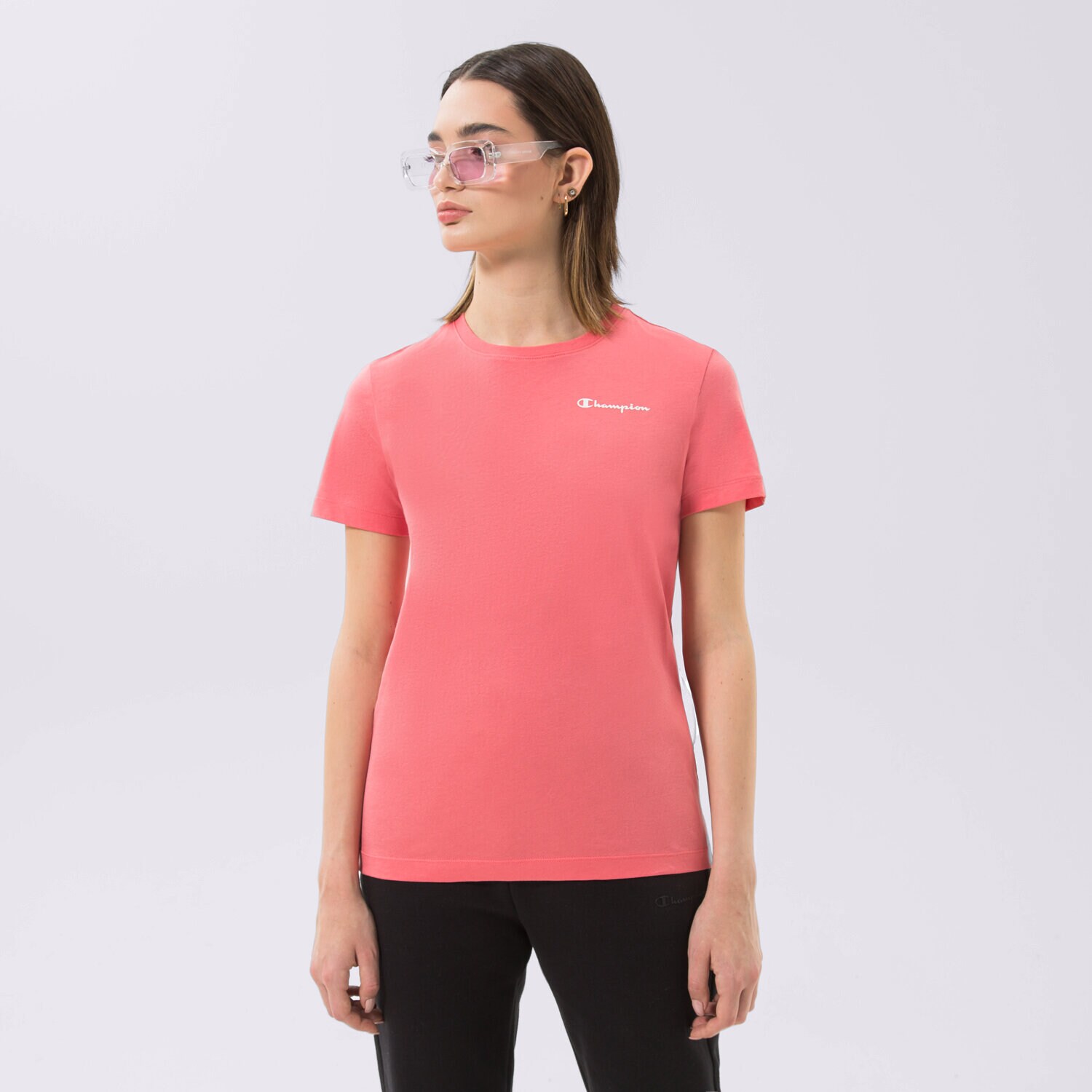 Ženske majice CHAMPION T-SHIRT CREWNECK T-SHIRT 115426PS171 ružičasta