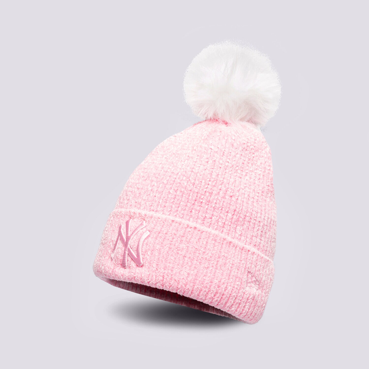Ženske zimske kape NEW ERA KAPA WMNS BOBBLE BEANIE NYY PNK NEW YORK YANKEES PNK 60284837 ružičasta