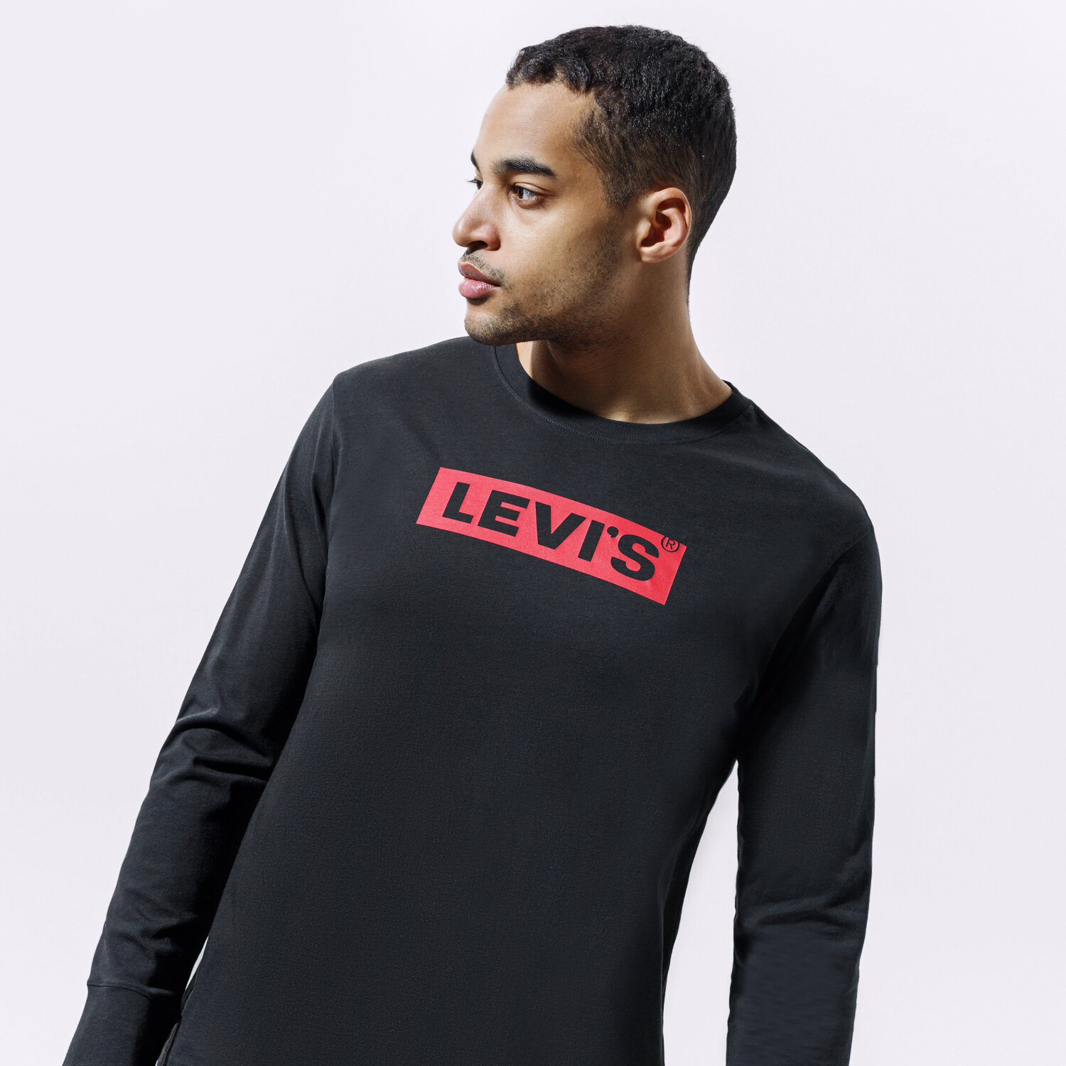 Muške majice LEVI'S T-SHIRT RELAXED LS GRAPHIC TEE 16139-0042 crna