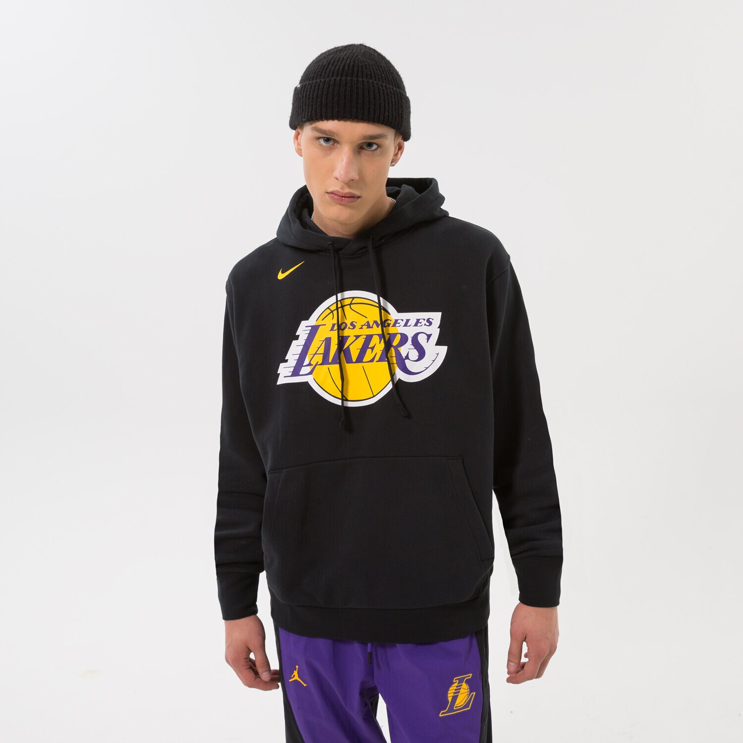 Muške dukserice NIKE VESTA S KAPULJAČOM LAL M NK FLC PO ESSNTL NBA DN4709-010 crna