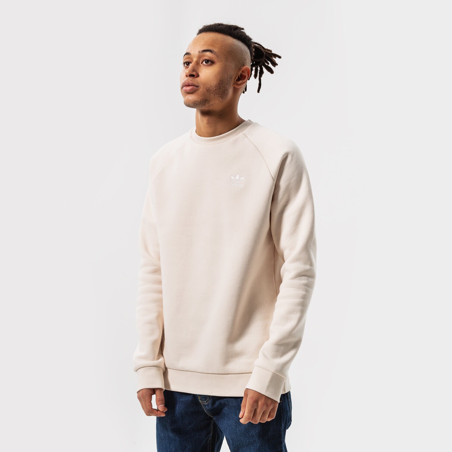 Muške dukserice ADIDAS VESTA ESSENTIAL CREW HE9428 bež