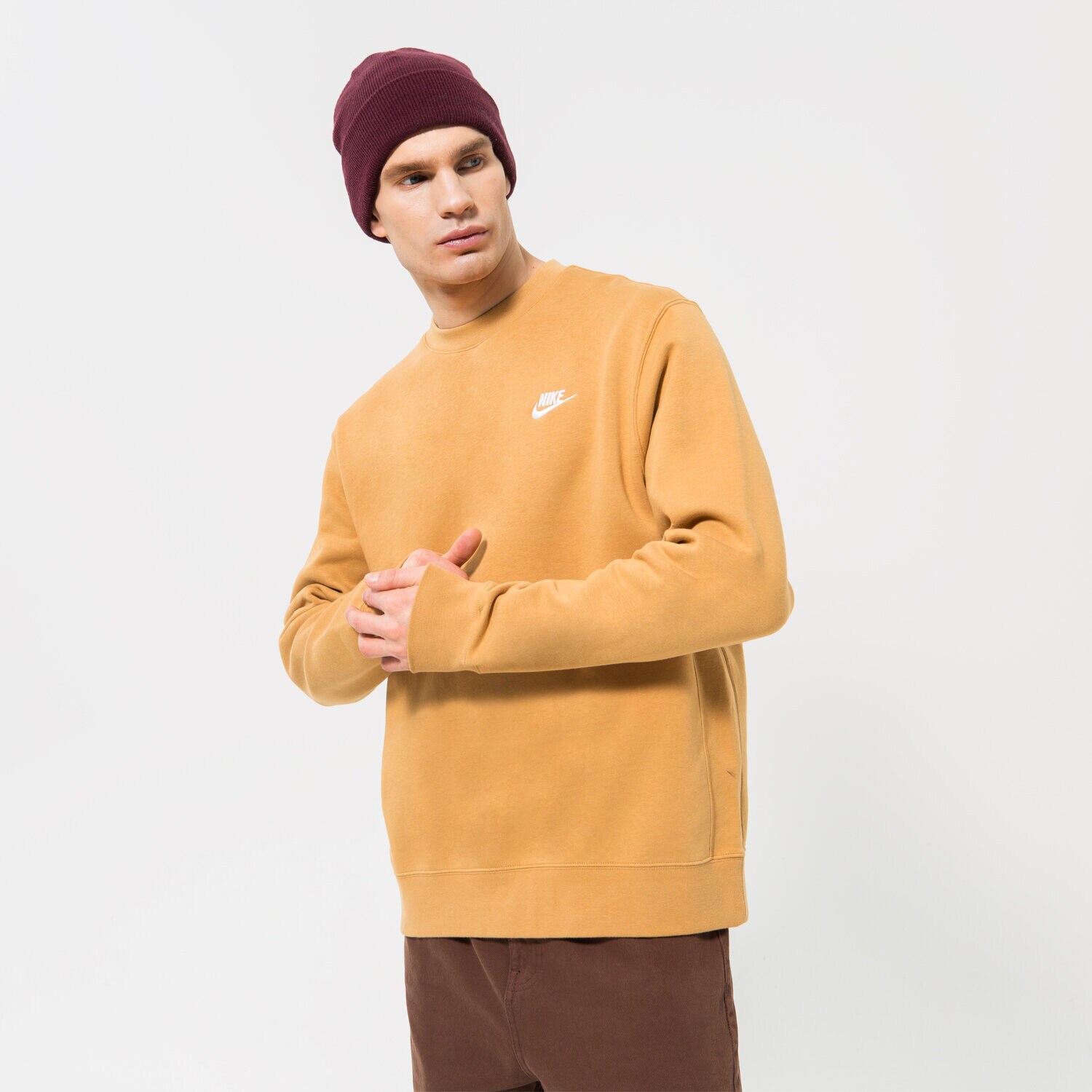 Muške dukserice NIKE VESTA SPORTSWEAR CLUB FLEECE BV2662-722 senf