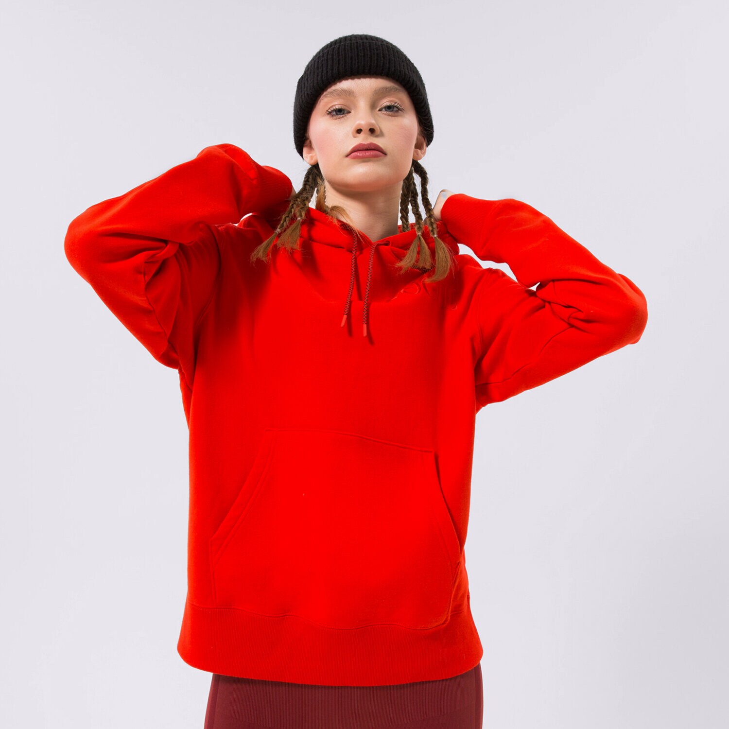 Ženske dukserice PUMA VESTA S KAPULJAČOM PUMA X VOGUE HOODIE 534690-95 crvena