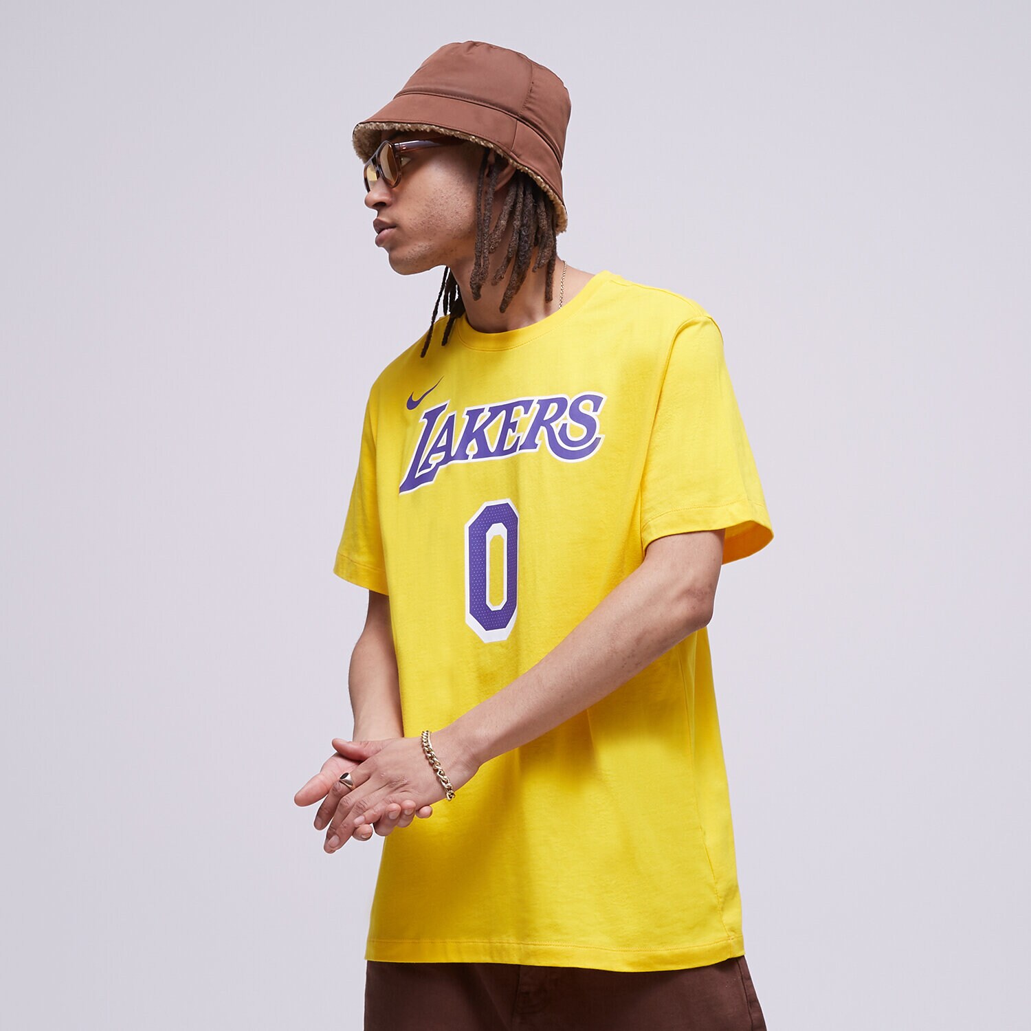 Muške majice NIKE T SHIRT LOS ANGELES LAKERS DR6380-736 žuta