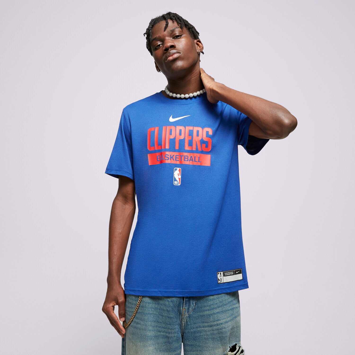 Muške majice NIKE T SHIRT LA CLIPPERS DR6468-495 plava