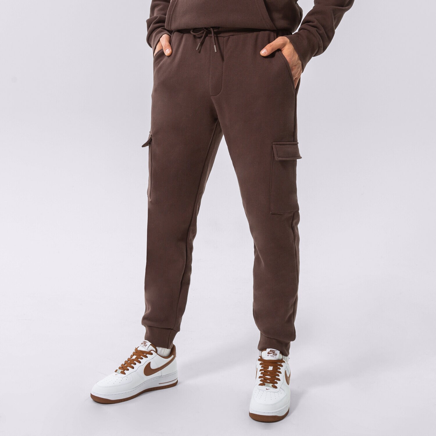 Muške hlače CONFRONT HLAČE CONFRONT CARGO PANTS CF322SPM07003 smeđa