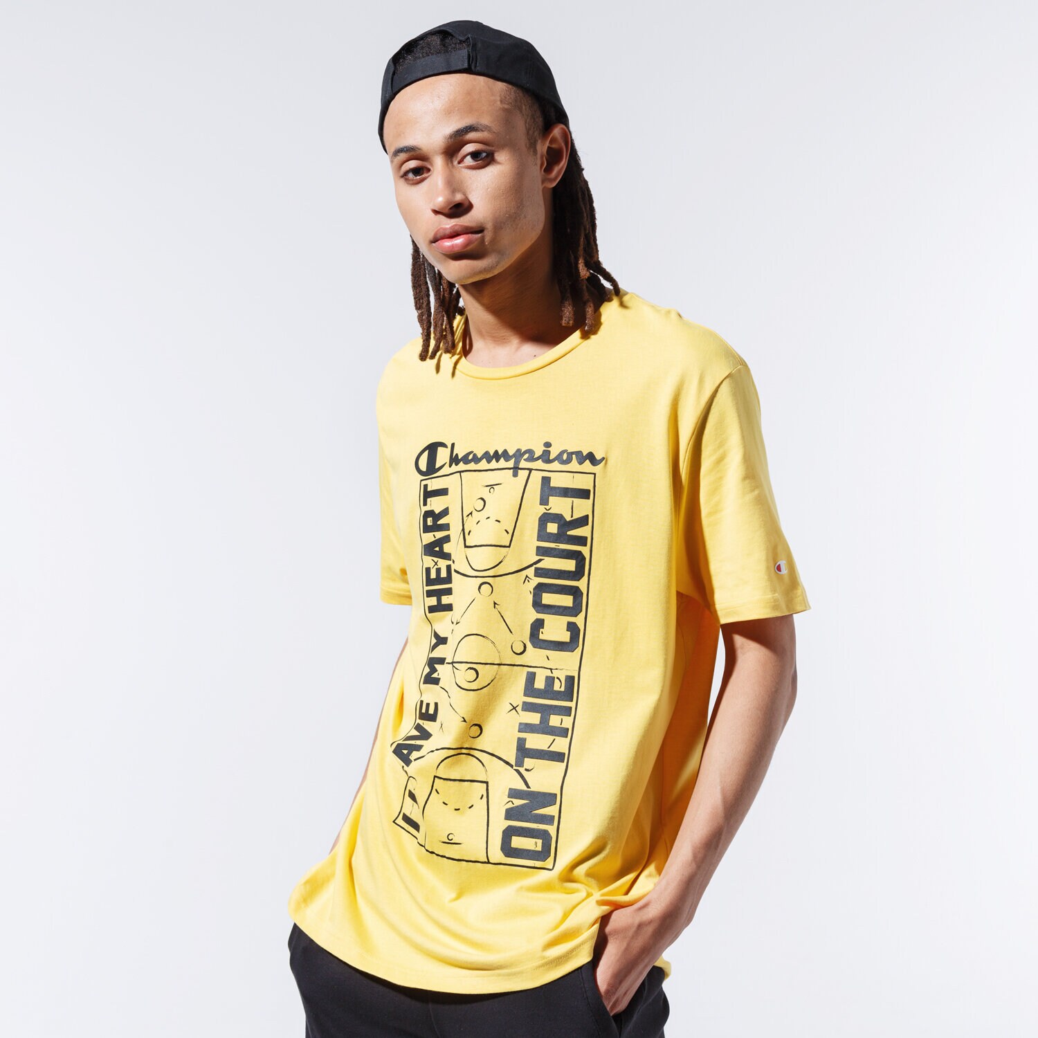 Muške majice CHAMPION T-SHIRT COURT TEE 215492YS001 žuta
