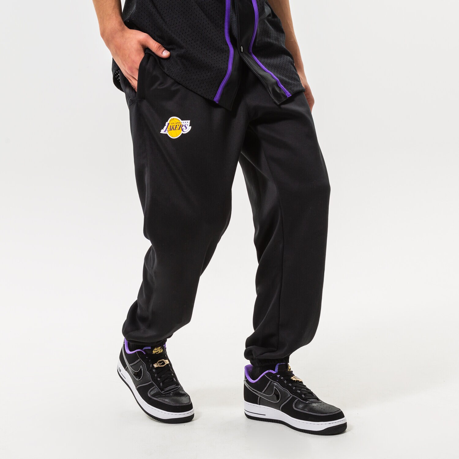 Muške hlače NIKE HLAČE LAL M NK DF SPOTLIGHT PNT NBA DN4624-010 crna