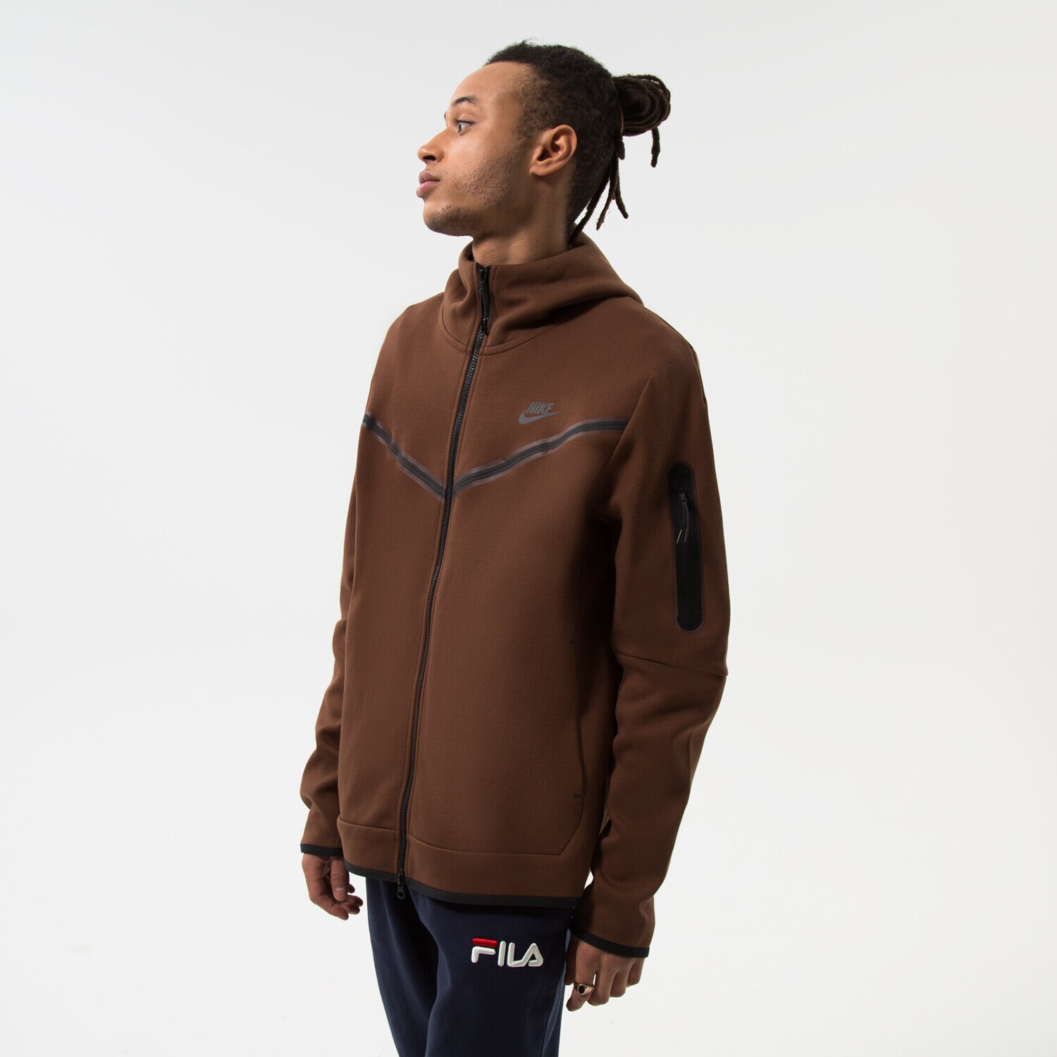 Muške dukserice NIKE VESTA SPORTSWEAR TECH FLEECE CU4489-259 smeđa
