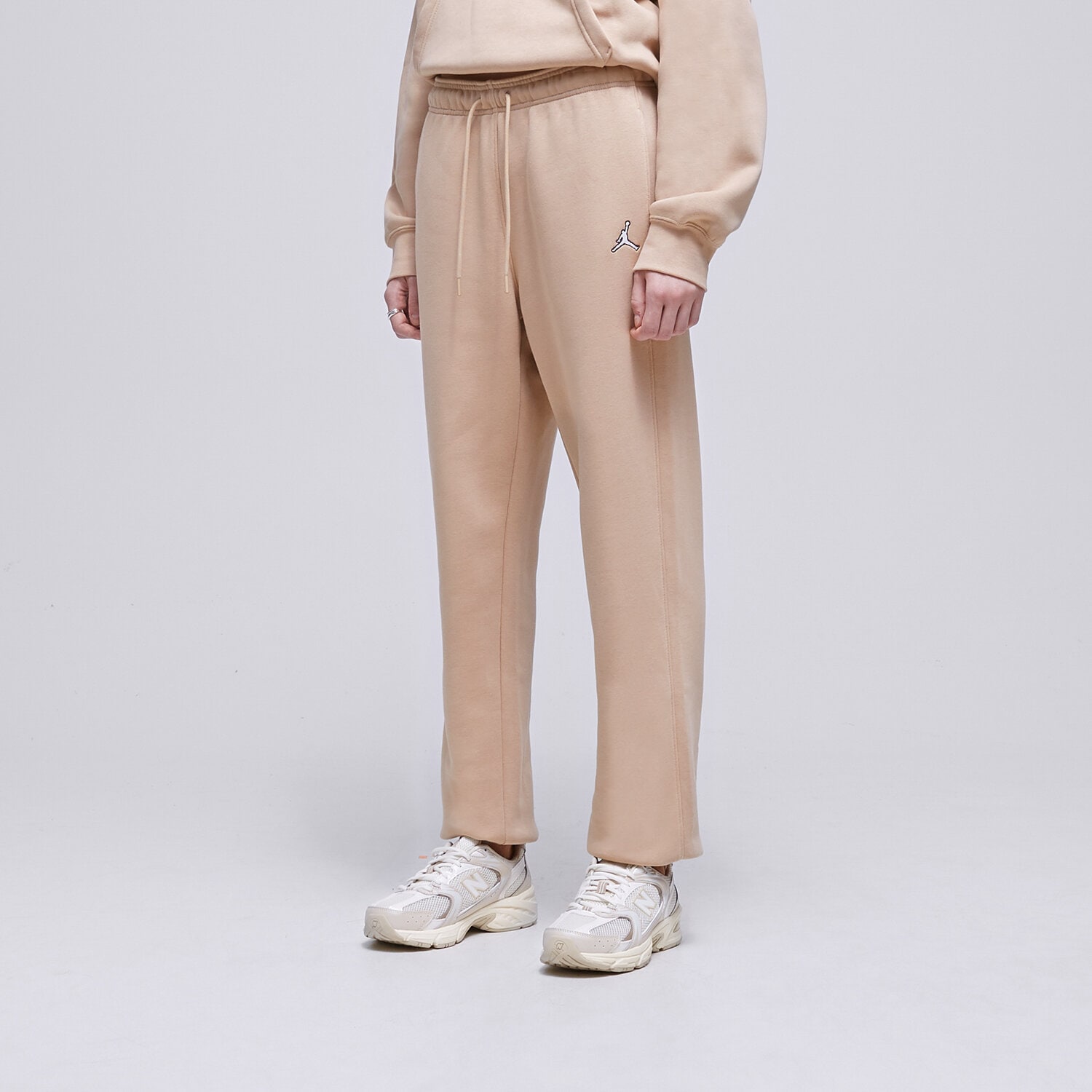 Ženske hlače JORDAN HLAČE W J BRKLN FLC PANT DQ4478277 DQ4478-277 bež