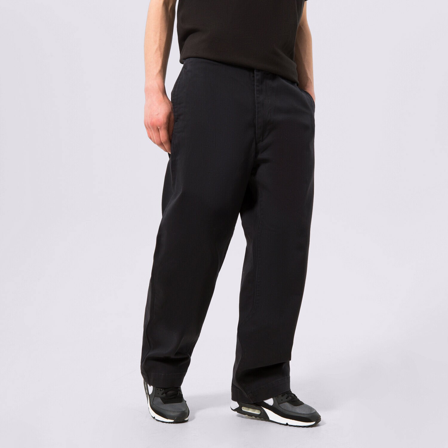 Muške hlače LEVI'S HLAČE SKATE LOOSE CHINO A09700003 crna
