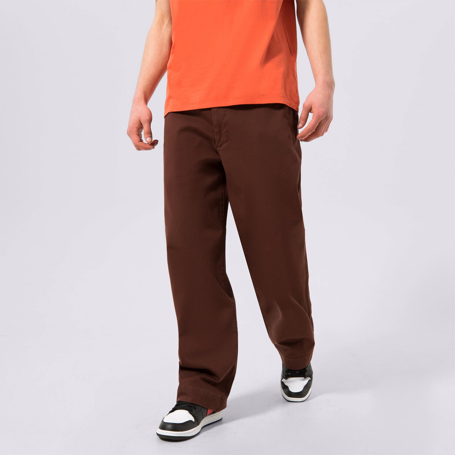Muške hlače LEVI'S HLAČE SKATE LOOSE CHINO A09700009 smeđa