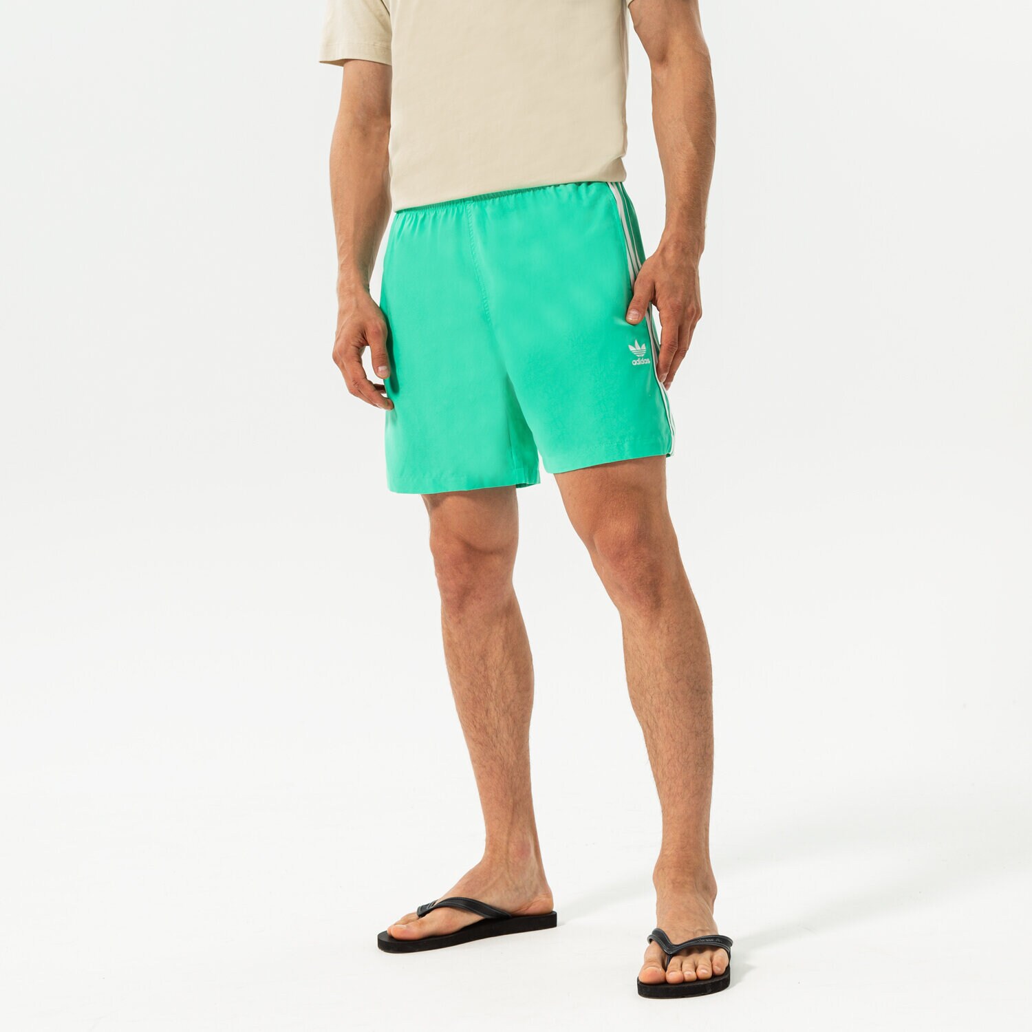 Muške kratke hlače ADIDAS KRATKE HLAČE 3-STRIPES SWIMS HF2119 zelena