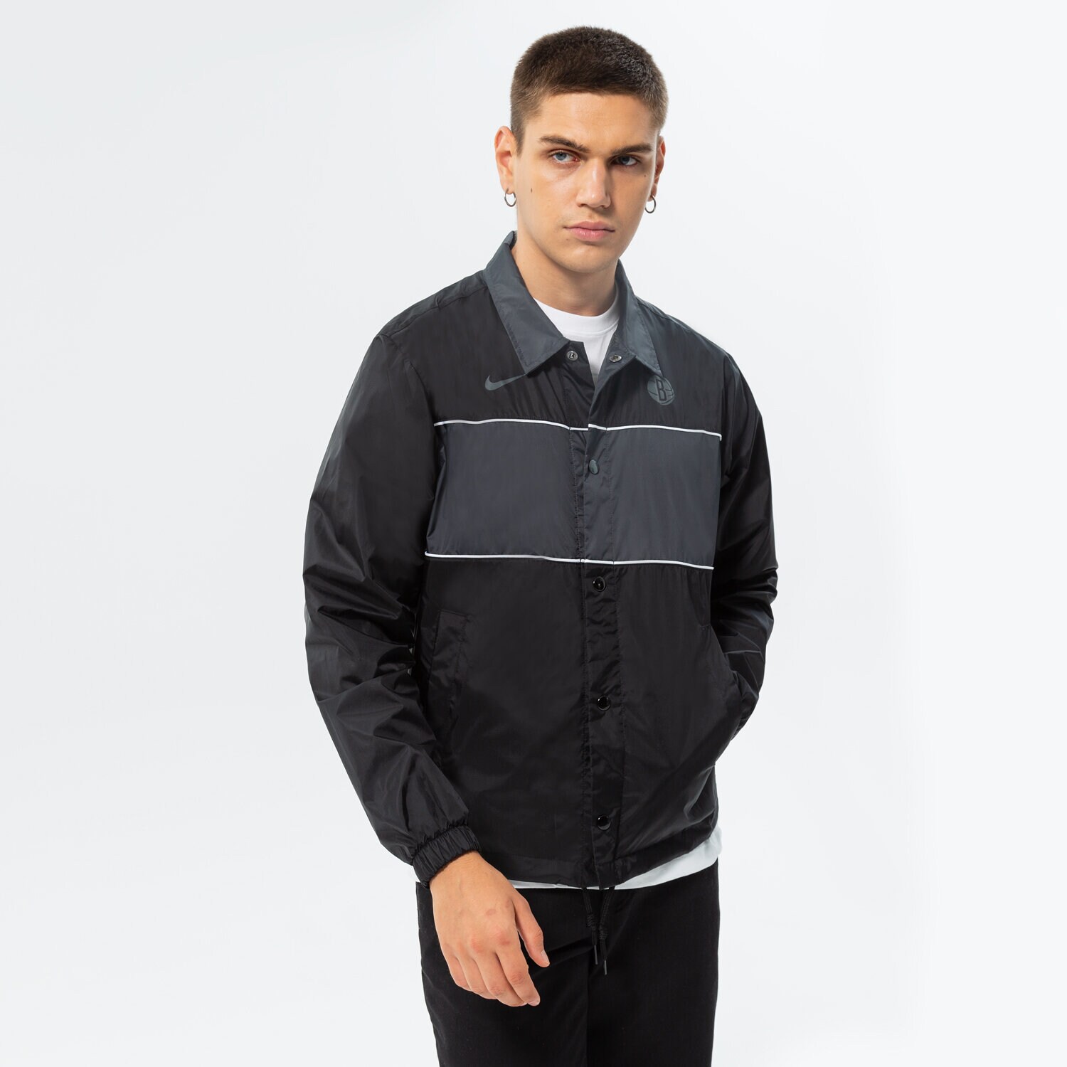 Muške prijelazne jakne NIKE JAKNA BKN M NK JKT LTWT CTS NBA DN8724-010 crna