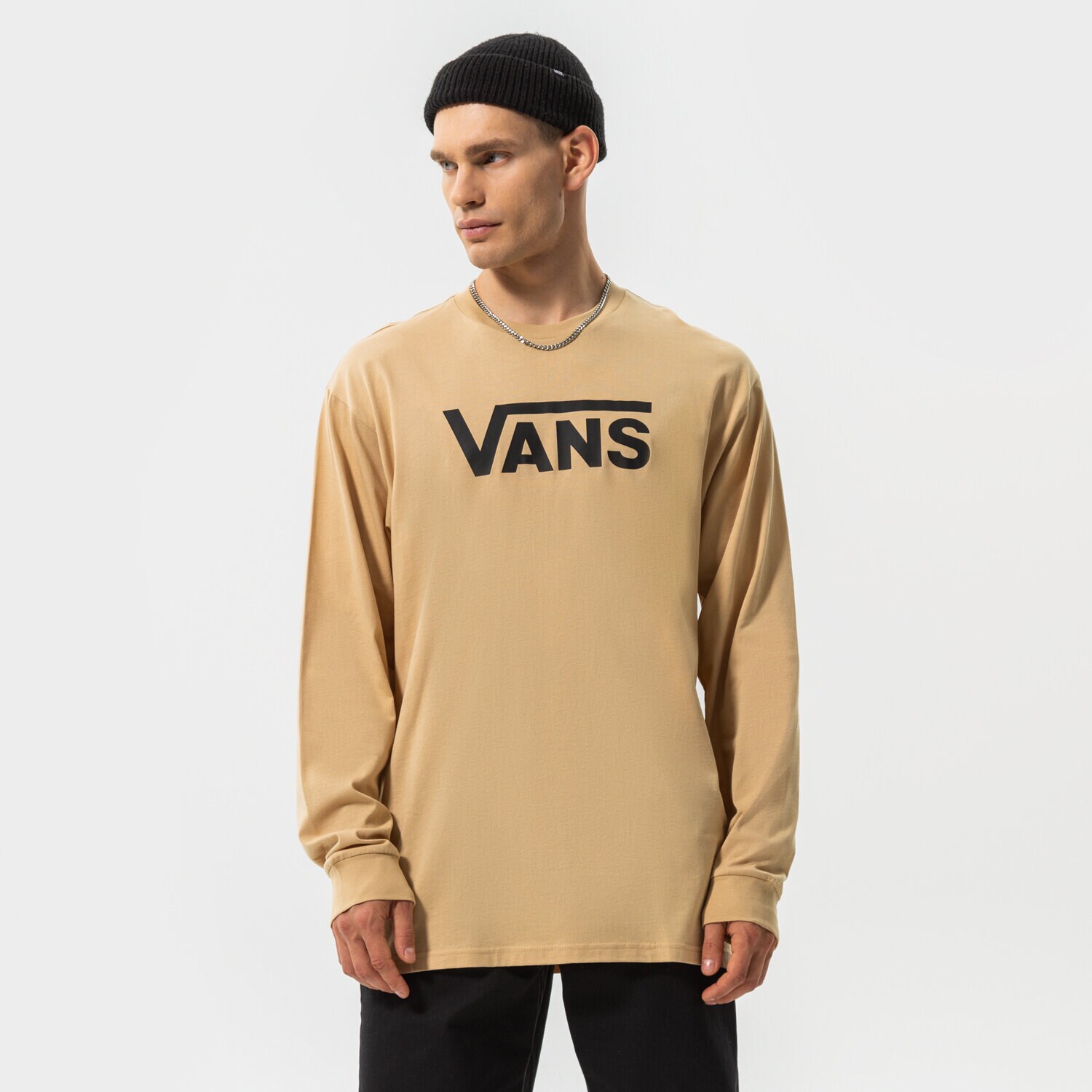 Muške majice VANS T-SHIRT VANS CLASSIC LS VN000K6HY971 bež