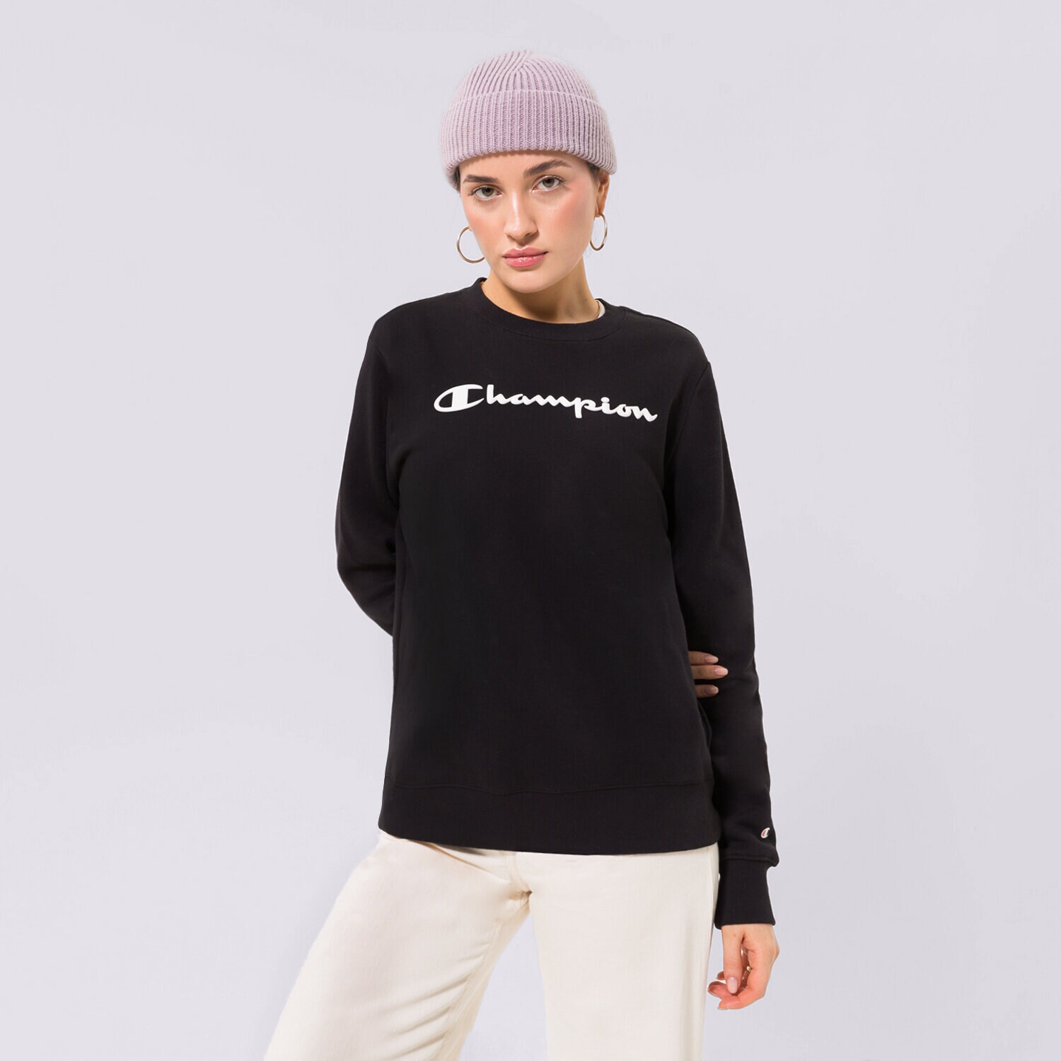 Ženske dukserice CHAMPION VESTA CREWNECK SWEATSHIRT 115391KK001 crna