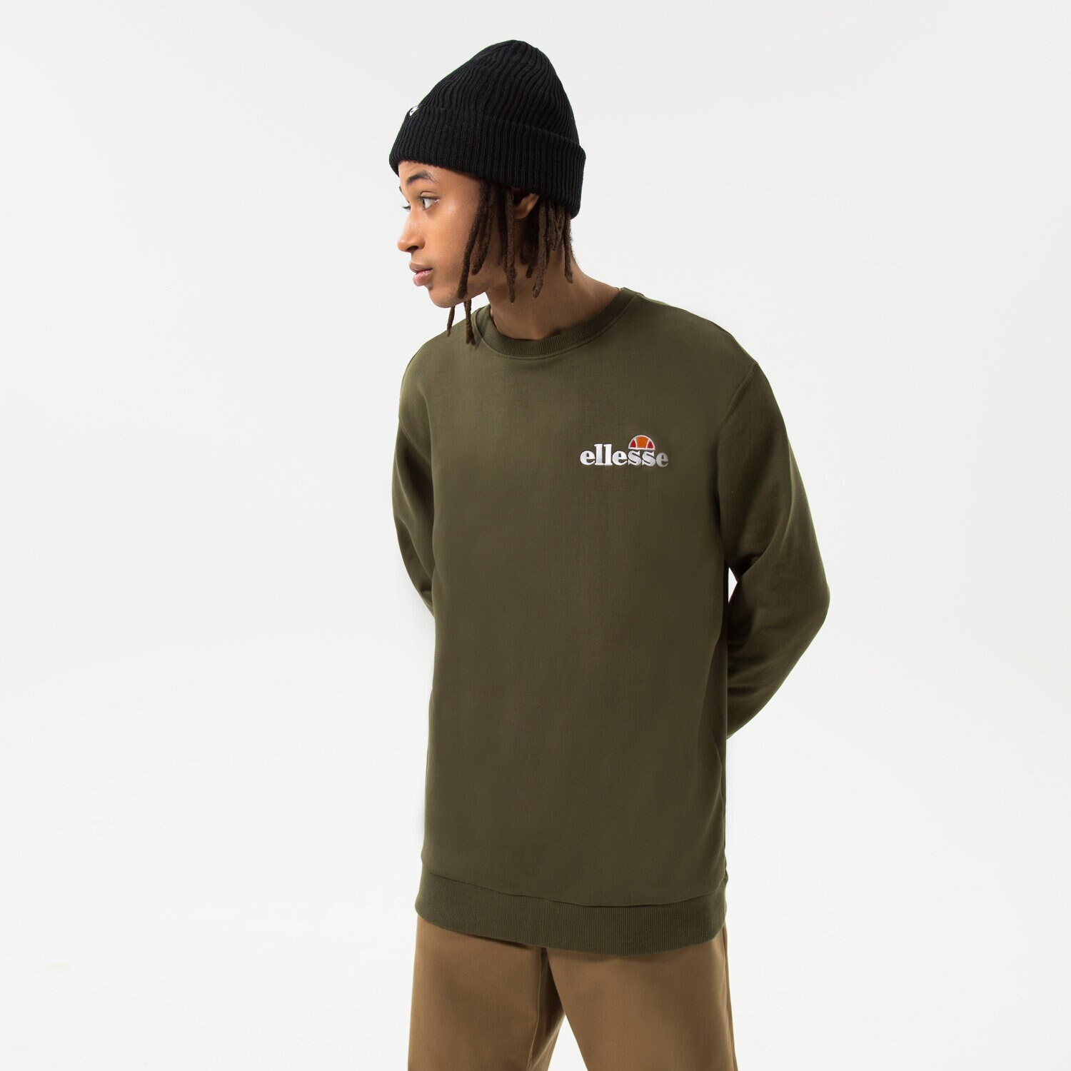 Muške dukserice ELLESSE VESTA FIERRO SWEATSHIRT KHA SHS08784506 kaki