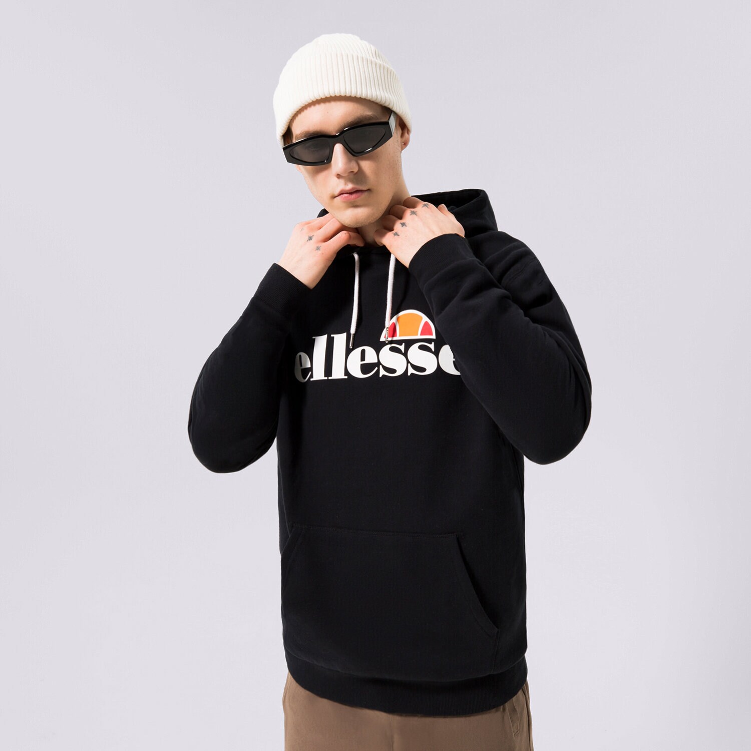 Muške dukserice ELLESSE VESTA S KAPULJAČOM SL GOTTERO BLK SHC07407011 crna