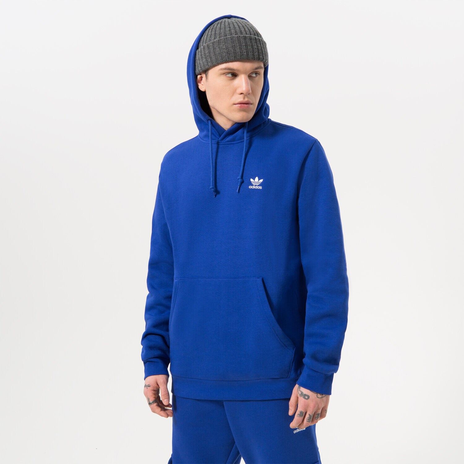 Muške dukserice ADIDAS VESTA S KAPULJAČOM ESSENTIAL HOODY IA4891 plava