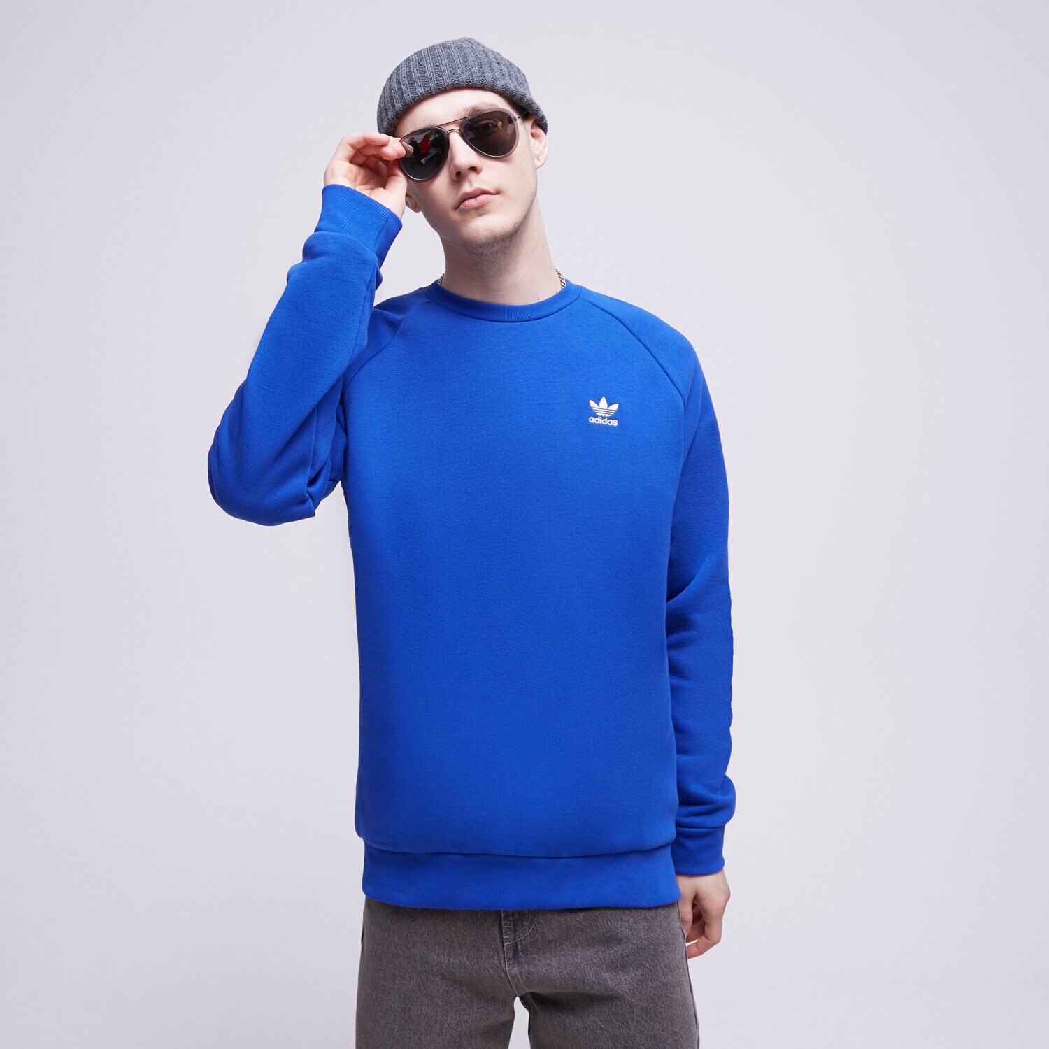 Muške dukserice ADIDAS VESTA ESSENTIAL CREW IA4825 plava