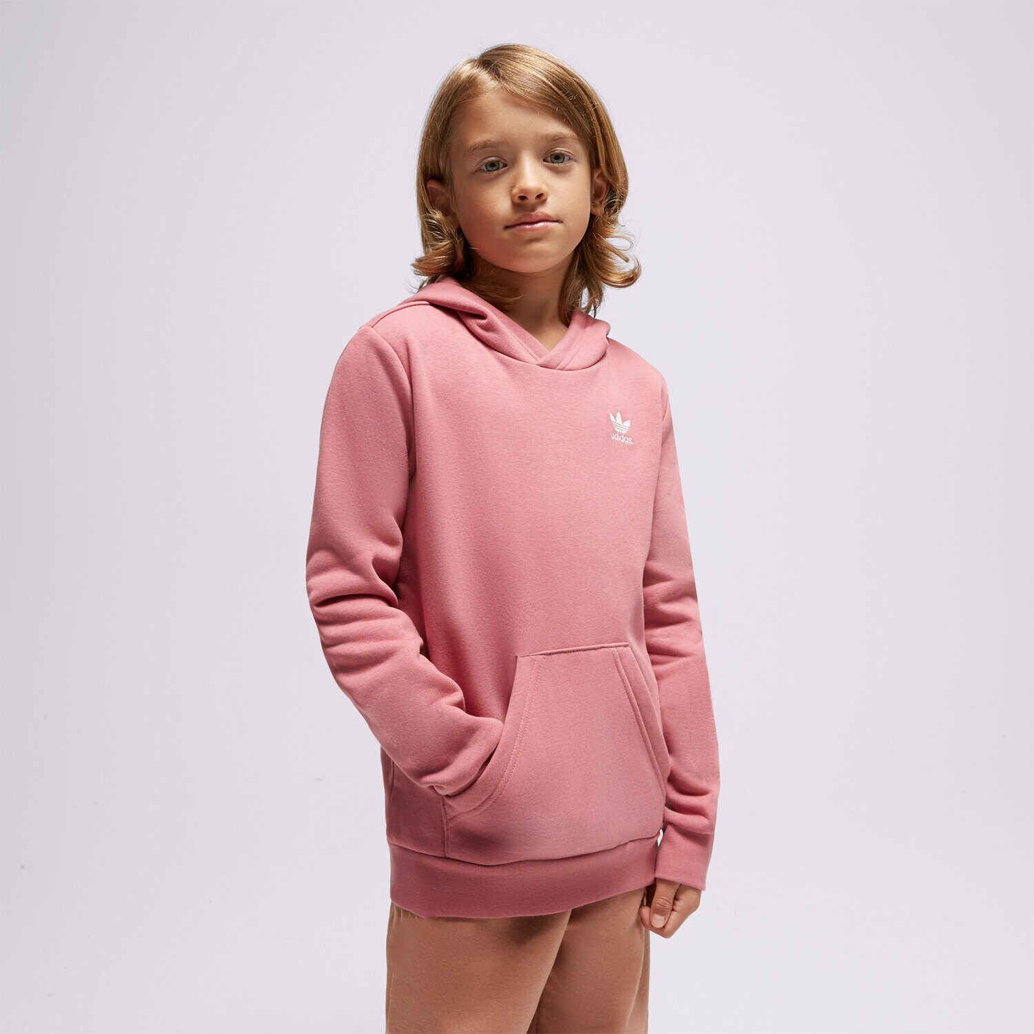 Dječje dukserice ADIDAS VESTA S KAPULJAČOM HOODIE BOY IC3145 siva