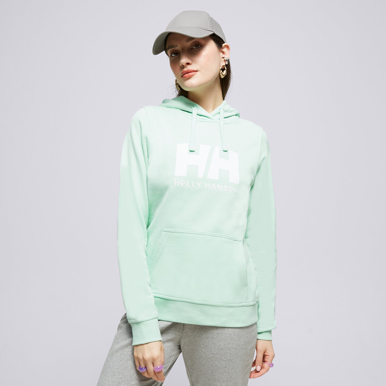 Ženske dukserice HELLY HANSEN VESTA S KAPULJAČOM W HH LOGO HOODIE 33978419 zelena