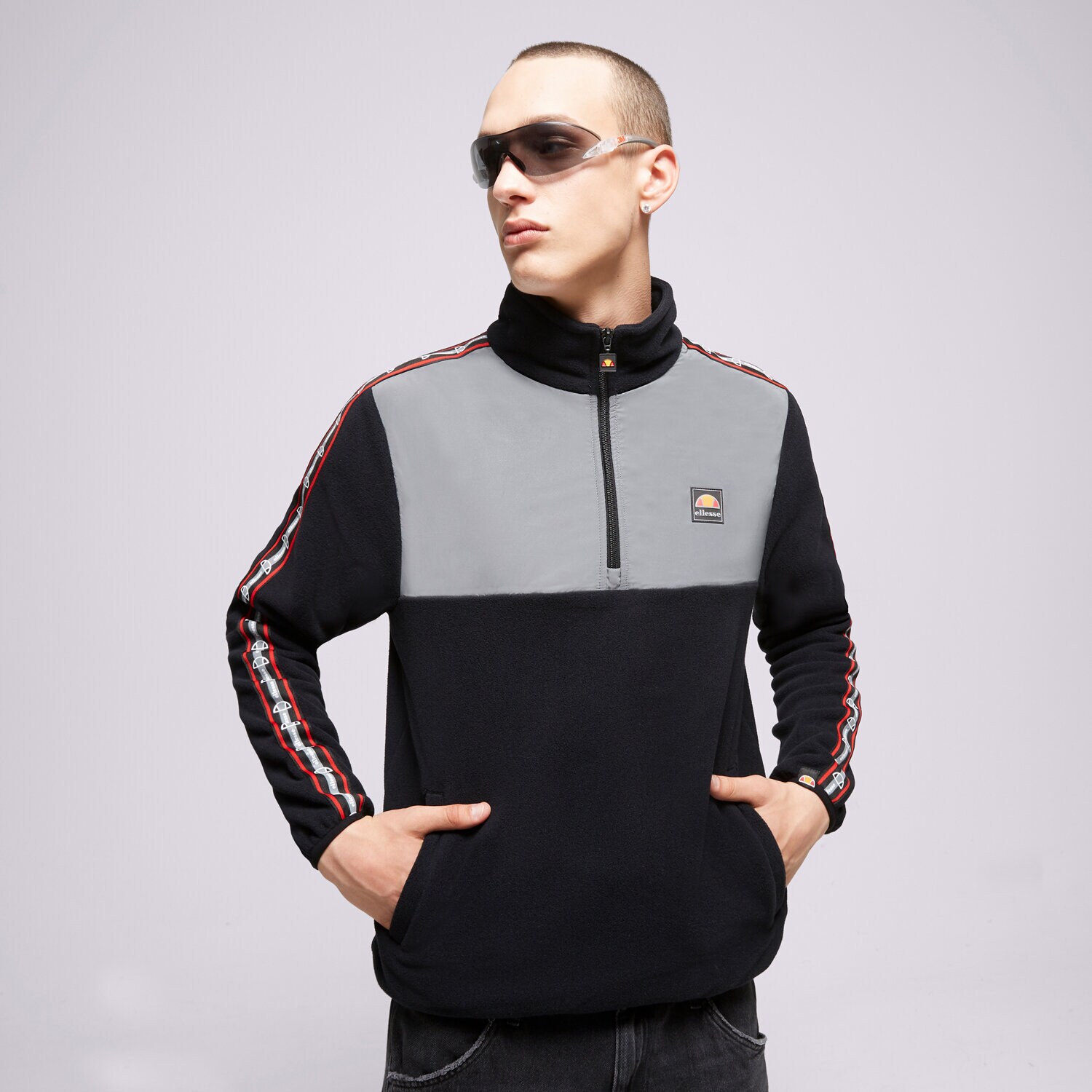 Muške dukserice ELLESSE RUNO ZABO OH JACKET BLK SHP16200011 crna