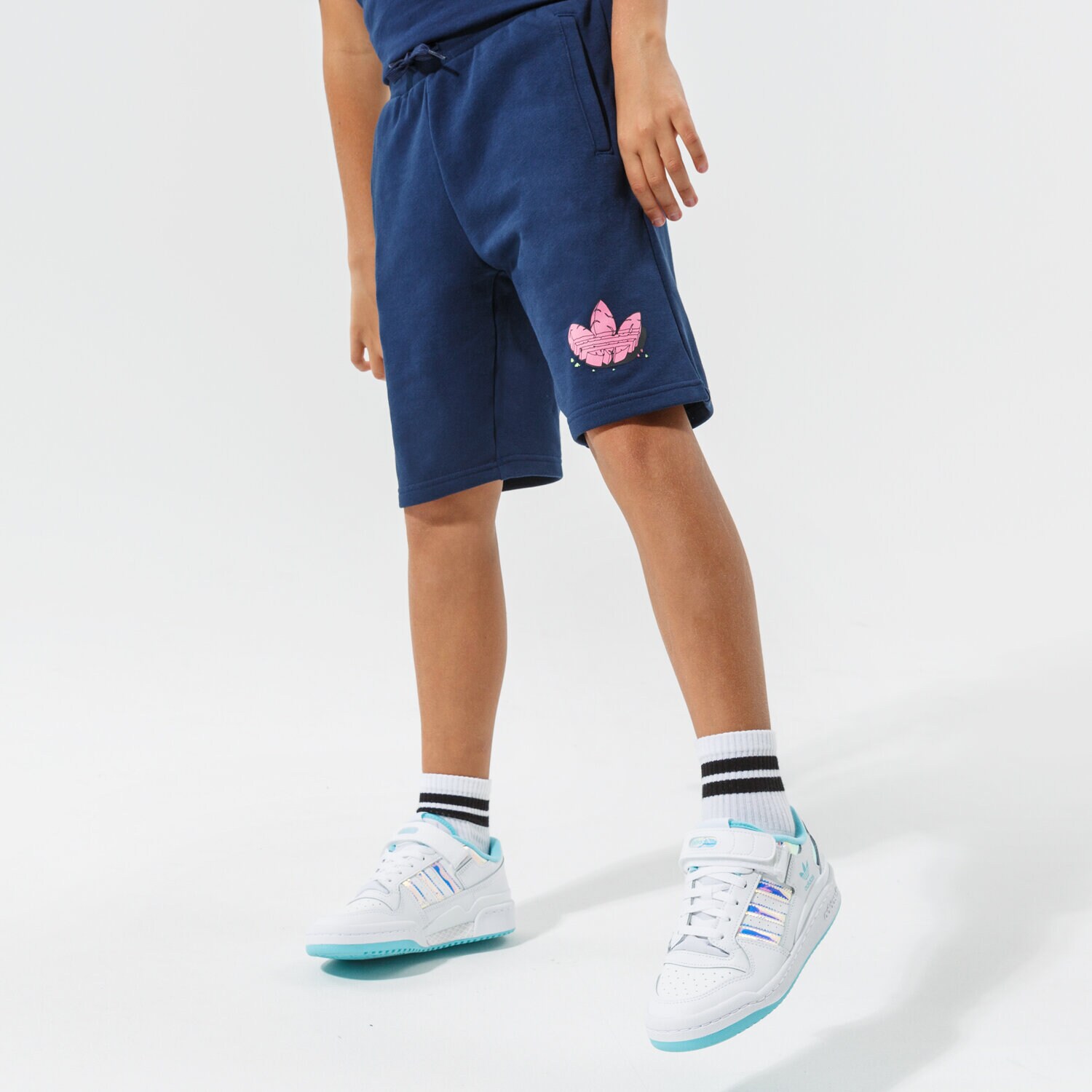 Dječje kratke hlače i haljine ADIDAS KRATKE HLAČE BOY H22642 tamno plava